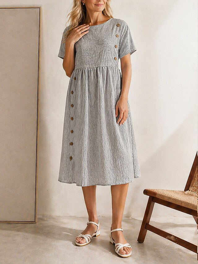 Claire | Women’s Sophisticated Draped Midi Dress