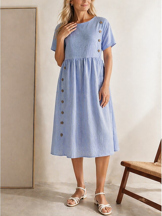 Claire | Women’s Sophisticated Draped Midi Dress main image 1