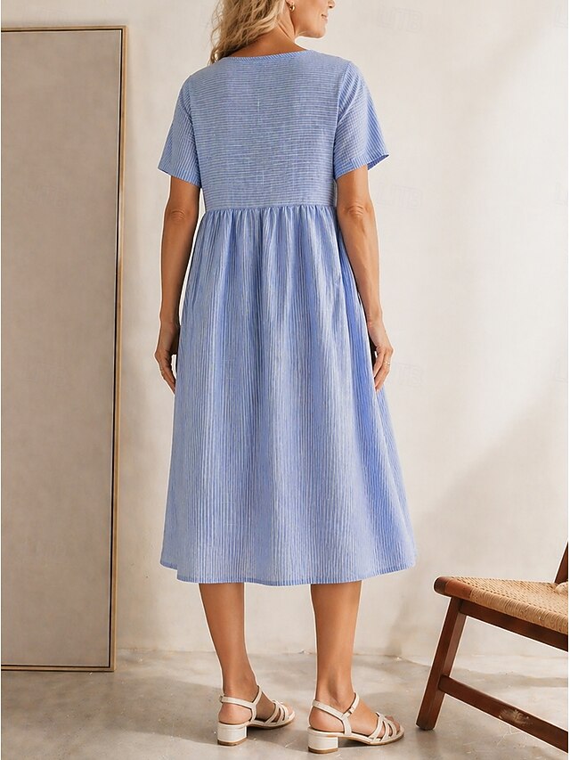 Claire | Women’s Sophisticated Draped Midi Dress main image 0
