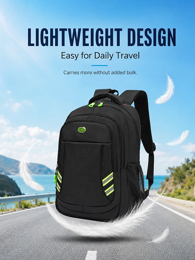 Men's Backpack, Multi Colors, Multi Pockets Large Capacity, Polyester ...