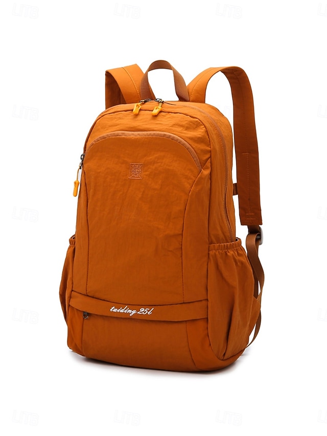 Red Casual Backpack Lightweight School Outdoor Bag Campus Hiking Daily Use Multi Pocket Design 2026