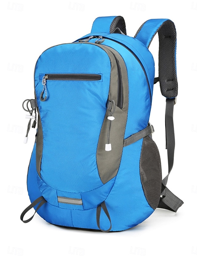 Lightweight Blue Hiking Backpack for Men & Women - Water-Resistant ...