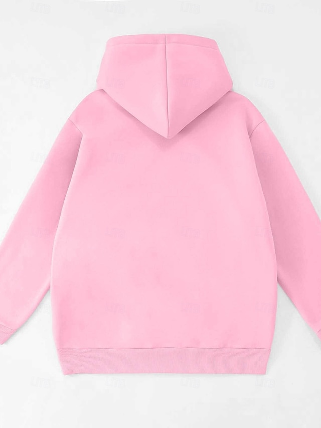 Femmes Sweat à capuche pour animaux de compagnie Sweat à capuche avec poche pour animaux Sweat à capuche Occasionnel manche longue À capuche Hauts Réguliers Occasionnel Travail Rue Bleu Blanche Noir