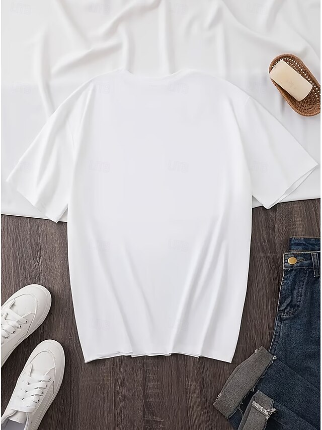 Christmas Women's Summer Tops Print Graphic Christmas Tree Letter Daily ...