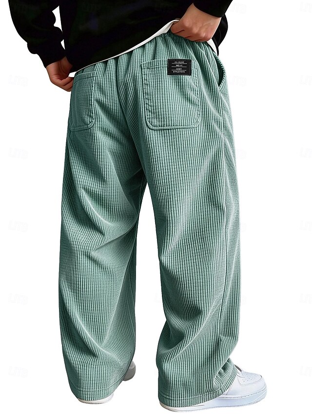 Men's Trousers Winter Pants Casual Pants Baggy Pants Textured Pants ...