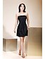cheap Special Occasion Dresses-Ball Gown Strapless Short / Mini Charmeuse Little Black Dress Cocktail Party Dress with Draping by TS Couture®