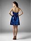 cheap Cocktail Dresses-Ball Gown Sparkle &amp; Shine Holiday Homecoming Cocktail Party Dress Strapless Sweetheart Neckline Sleeveless Short / Mini Sequined with Bow(s) Sequin 2020