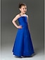 cheap Flower Girl Dresses-Princess Floor Length Flower Girl Dress Wedding Party Cute Prom Dress Satin with Bow(s) Fit 3-16 Years