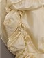 abordables Robes demoiselles d&#039;honneur-Robe de Soirée Traîne Tribunal Fête de Mariage Taffetas Sans Manches Bretelles Fines avec Plissé / Fleur