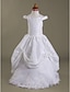 cheap Flower Girl Dresses-Ball Gown Floor Length Flower Girl Dress First Communion Cute Prom Dress Lace with Beading Fit 3-16 Years