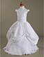 cheap Flower Girl Dresses-Ball Gown Floor Length Flower Girl Dress First Communion Cute Prom Dress Lace with Beading Fit 3-16 Years