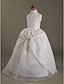 cheap Flower Girl Dresses-Ball Gown / A-Line Floor Length First Communion / Wedding Party Organza / Taffeta Sleeveless Spaghetti Strap with Beading / Draping / Appliques