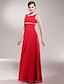 cheap Mother of the Bride Dresses-A-Line Mother of the Bride Dress Scoop Neck Floor Length Chiffon Sleeveless with Beading 2020
