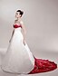 cheap Wedding Dresses-Wedding Dresses A-Line Square Neck Short Sleeve Chapel Train Satin Bridal Gowns With Draping Appliques 2024
