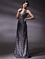 cheap Special Occasion Dresses-Sheath / Column Plunging Neck Floor Length Sequined Sparkle &amp; Shine / Celebrity Style Formal Evening Dress with Sequin by TS Couture®