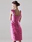 cheap Mother of the Bride Dresses-Sheath / Column Mother of the Bride Dress Wrap Included Straps Knee Length Satin Sleeveless yes with 2024