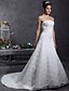 cheap Wedding Dresses-Hall Wedding Dresses A-Line Strapless Sleeveless Court Train Lace Bridal Gowns With Lace Beading 2024
