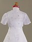 abordables Étole pour enfants-écharpe courte en organza manches veste fille fleur de mariage / (70272)