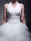 olcso Menyasszonyi ruhák-Báli ruha Esküvői ruhák Pánt Földig érő Taft Tüll Ujjatlan val vel 2020