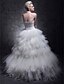 cheap Wedding Dresses-Ball Gown Wedding Dresses Halter Neck Floor Length Taffeta Tulle Sleeveless with 2020