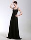 cheap Special Occasion Dresses-Sheath / Column Scoop Neck Floor Length Chiffon Dress with Beading / Crystals by TS Couture®