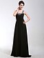cheap Special Occasion Dresses-Sheath / Column Scoop Neck Floor Length Chiffon Dress with Beading / Crystals by TS Couture®