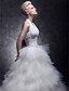 olcso Menyasszonyi ruhák-Báli ruha Esküvői ruhák Pánt Földig érő Taft Tüll Ujjatlan val vel 2020