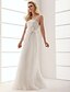 cheap Wedding Dresses-Hall Wedding Dresses Sheath / Column Strapless Sleeveless Floor Length Organza Bridal Gowns With 2024