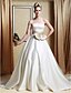cheap Wedding Dresses-Wedding Dresses Princess Strapless Strapless Chapel Train Satin Bridal Gowns With Bowknot Sash / Ribbon 2024