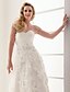 olcso Menyasszonyi ruhák-Szalon Esküvői ruhák A-vonalú Szív-alakú Pánt nélküli Hosszú Organza Menyasszonyi ruhák Val vel Gyöngydíszítés Rátétek 2024