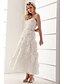 cheap Wedding Dresses-Hall Wedding Dresses A-Line Sweetheart Strapless Ankle Length Organza Bridal Gowns With Beading Appliques 2024