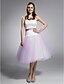 cheap Special Occasion Dresses-Hall Wedding Dresses Knee Length Ball Gown Sleeveless Sweetheart Strapless Satin With Sash / Ribbon Beading 2023 Summer Bridal Gowns