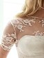 cheap Wedding Dresses-Hall Wedding Dresses Court Train A-Line Short Sleeve Jewel Neck Satin With 2023 Summer Bridal Gowns