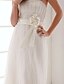 cheap Wedding Dresses-Hall Wedding Dresses Sheath / Column Strapless Sleeveless Floor Length Organza Bridal Gowns With 2024