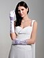 cheap Party Gloves-Satin Fingertips Elbow Length Bridal Gloves