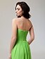 cheap Special Occasion Dresses-Sheath / Column Open Back Prom Formal Evening Military Ball Dress Strapless Sleeveless Floor Length Chiffon with Ruched Ruffles Draping 2020