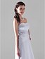 cheap Bridesmaid Dresses-A-Line Princess Strapless Floor Length Satin Bridesmaid Dress with Side Draping by LAN TING BRIDE®