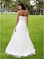 Χαμηλού Κόστους Νυφικά Φορέματα-Παραλία / Προορισμός Φορεματα για γαμο Μακρύ Γραμμή Α Αμάνικο Στράπλες Σατέν Με 2023 Καλοκαίρι Νυφικά φορέματα