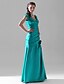 cheap Bridesmaid Dresses-Mermaid / Trumpet Bridesmaid Dress V Neck Short Sleeve Floral Floor Length Satin with Ruched / Side Draping / Flower 2022