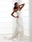 cheap Wedding Dresses-Mermaid / Trumpet Wedding Dresses Sweetheart Neckline Court Train Satin Sleeveless with Pick Up Skirt Beading Appliques 2020