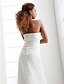 cheap Wedding Dresses-Hall Wedding Dresses A-Line Strapless Strapless Floor Length Satin Bridal Gowns With Sash / Ribbon Beading 2024