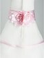 cheap Flower Girl Dresses-Princess Floor Length Flower Girl Dress First Communion Cute Prom Dress Satin with Sash / Ribbon Fit 3-16 Years