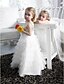 cheap Flower Girl Dresses-A-Line Floor Length Flower Girl Dress Wedding Cute Prom Dress Satin with Beading Fit 3-16 Years