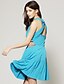 cheap Women&#039;s Dresses-Women&#039;s Going out Sexy A Line Dress, Solid Pleated V Neck