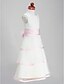 cheap Flower Girl Dresses-Princess Floor Length Flower Girl Dress First Communion Cute Prom Dress Satin with Sash / Ribbon Fit 3-16 Years