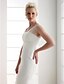 cheap Wedding Dresses-Mermaid / Trumpet Wedding Dresses Strapless Floor Length Organza Tulle Cap Sleeve with Pick Up Skirt Criss-Cross 2020