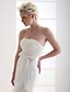 cheap Wedding Dresses-Hall Wedding Dresses Mermaid / Trumpet Strapless Sleeveless Court Train Satin Bridal Gowns With Bowknot Pick Up Skirt 2024