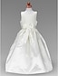 cheap Flower Girl Dresses-Princess Floor Length Flower Girl Dresses Wedding Lace Sleeveless Scoop Neck with Lace / Fall / Winter / Spring / Summer / First Communion