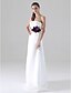 cheap Bridesmaid Dresses-Ball Gown / A-Line Bridesmaid Dress Strapless Sleeveless Color Block Floor Length Satin with Sash / Ribbon / Buttons / Draping 2022
