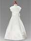 cheap Flower Girl Dresses-Princess Floor Length Flower Girl Dress First Communion Cute Prom Dress Satin with Sash / Ribbon Fit 3-16 Years